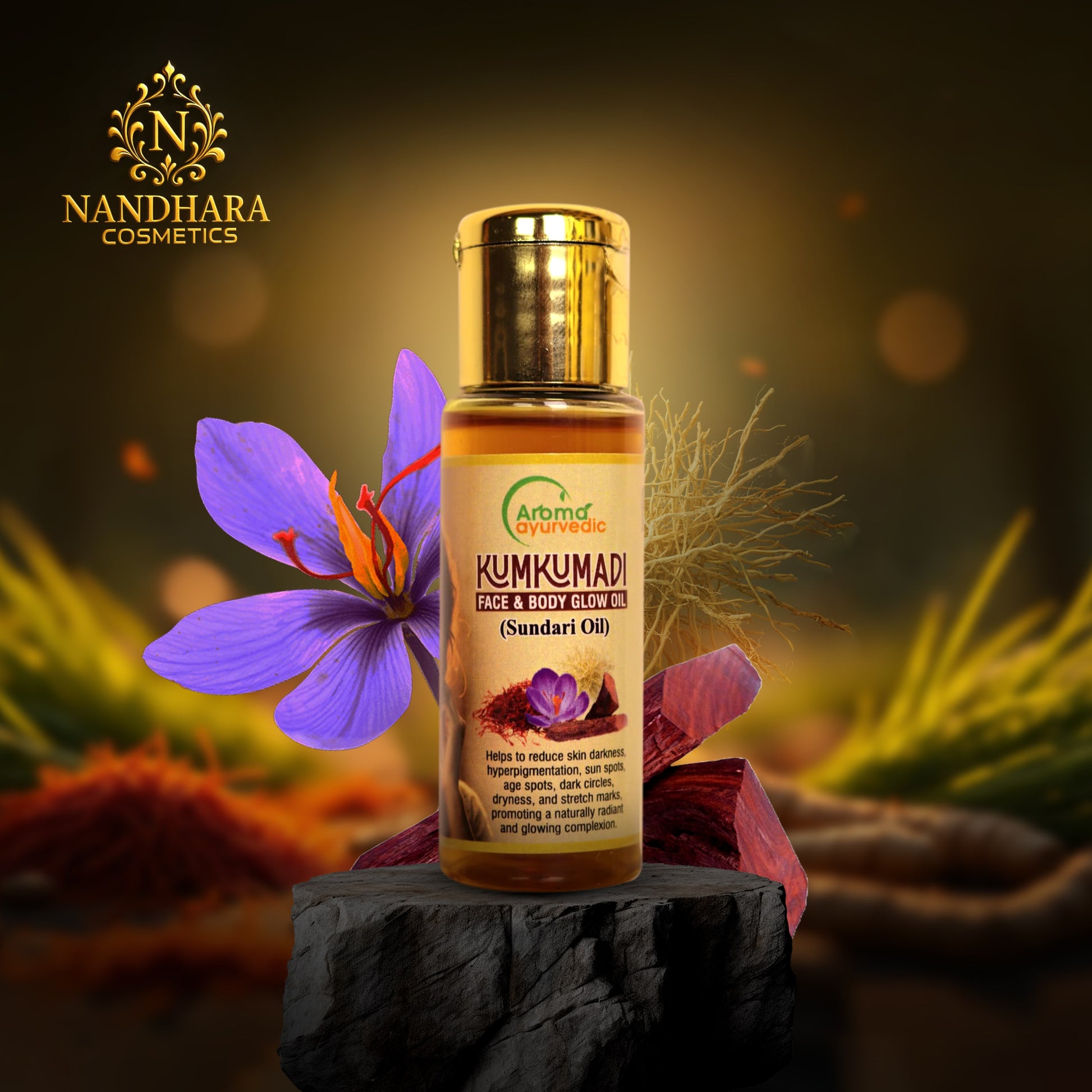 Kumkumadi Face and Body Glow Oil (30ml)
