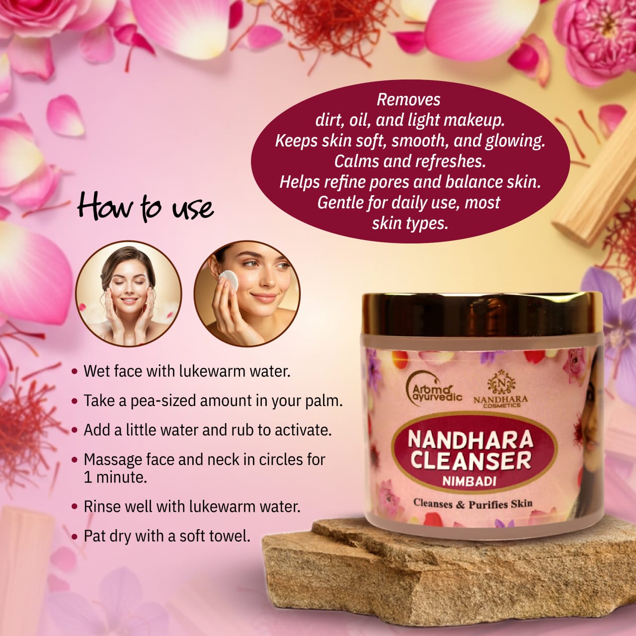 KUMKUMADI GLOW OIL 50ML + CLEANSER 50GM COMBO