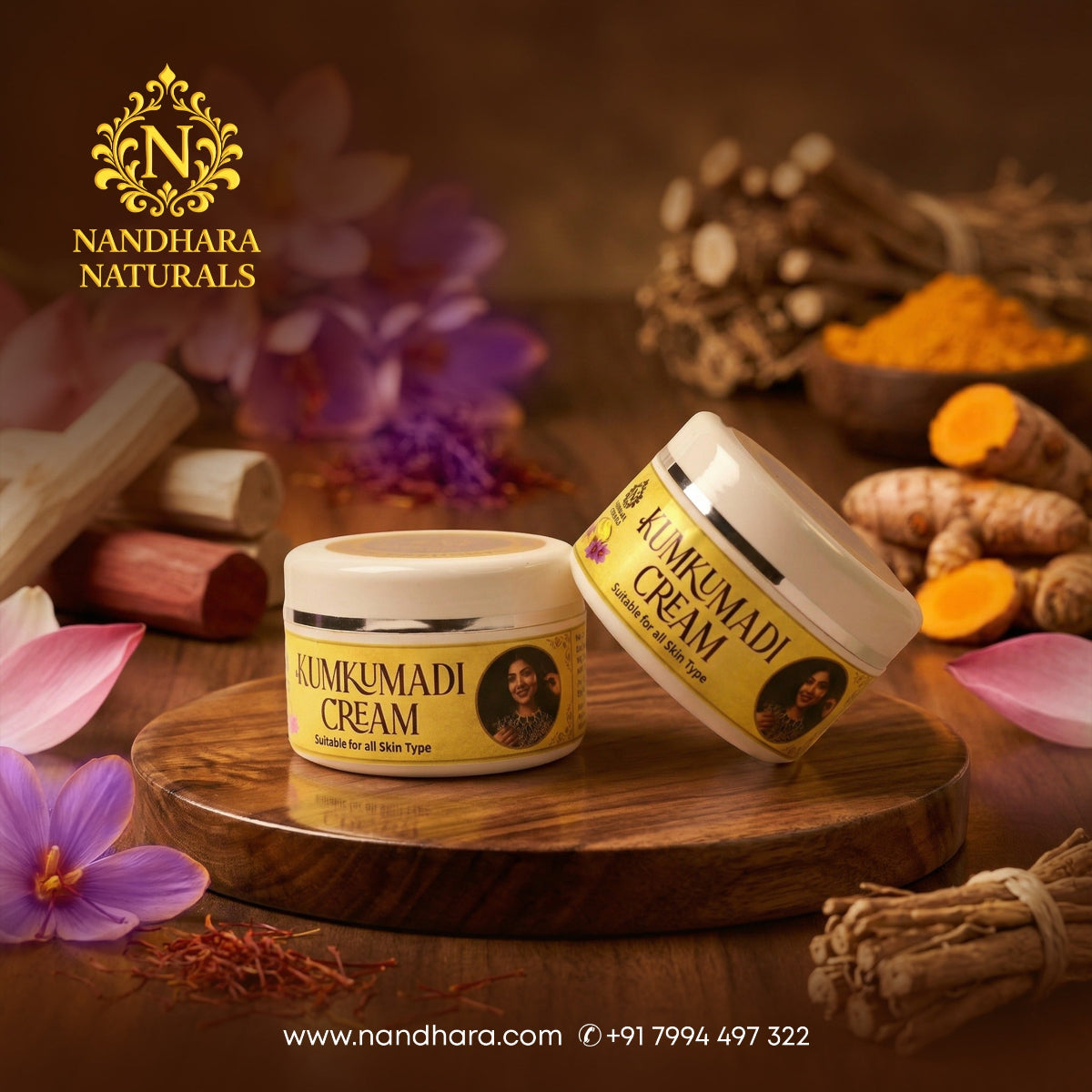 Nandhara Kumkumadi Cream 50GM