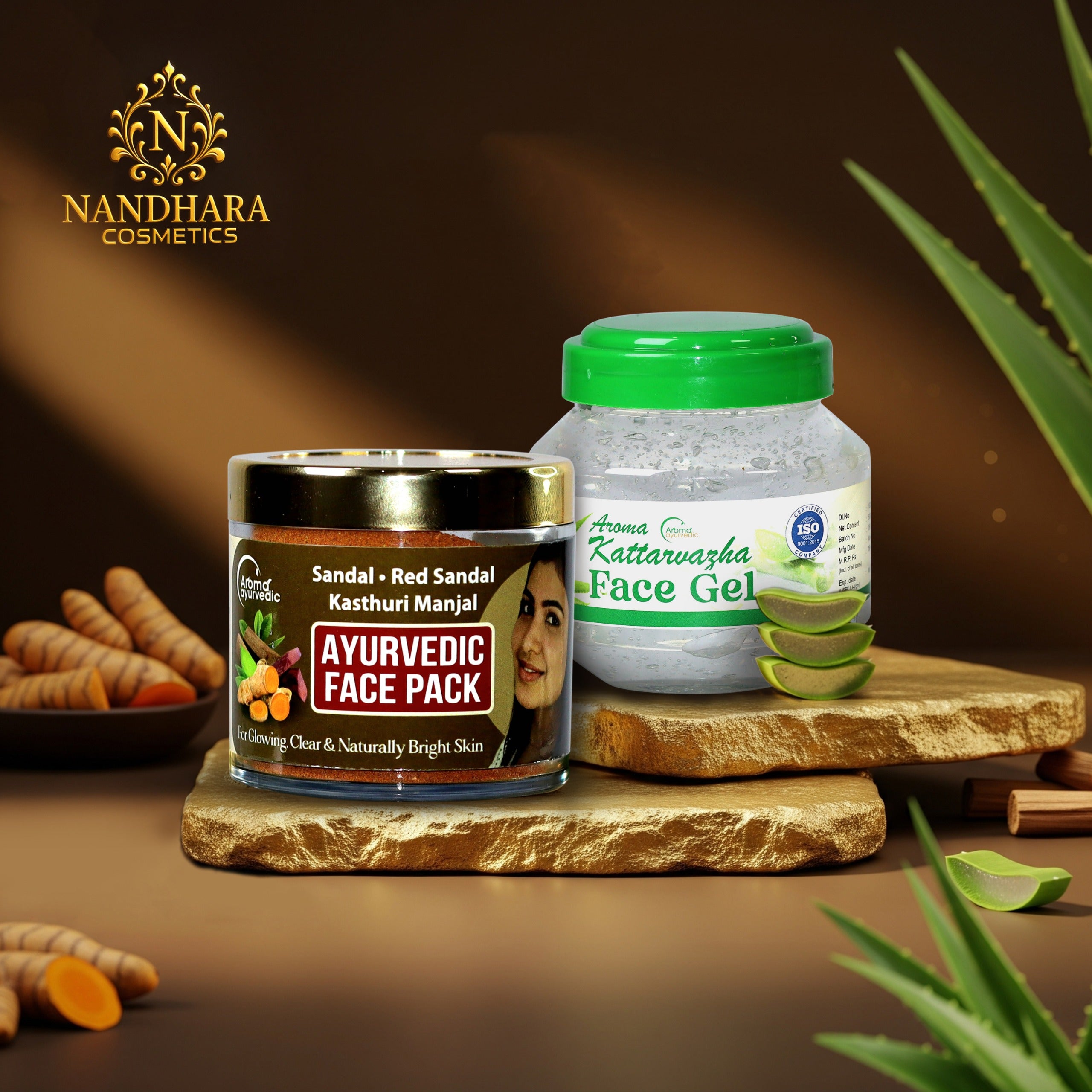 Face Pack (50gm)+ Aloe Vera Gel (500gm) (Combo)