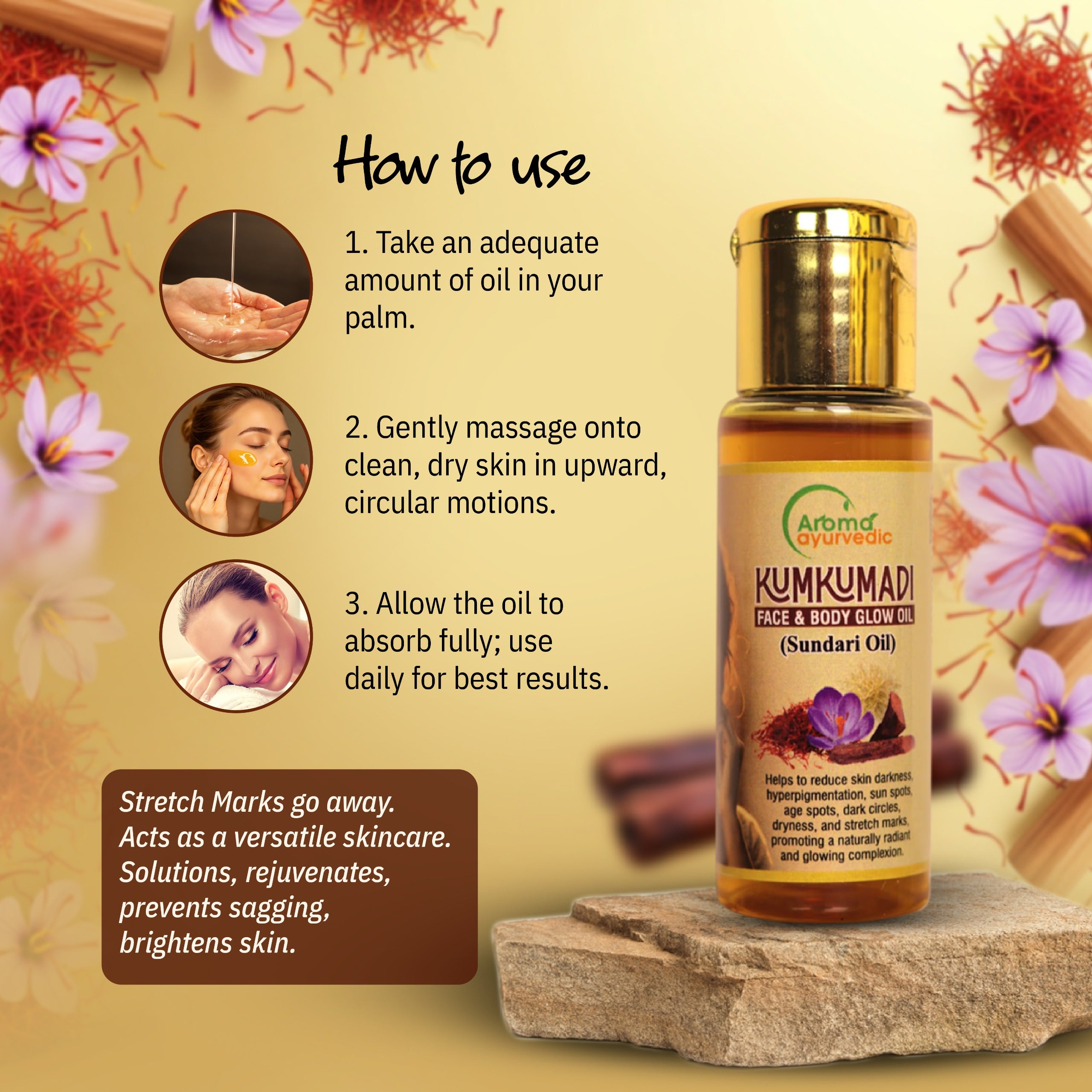 Kumkumadi Face and Body Glow Oil (30ml)